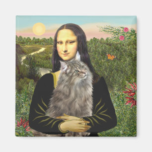 Aimant Mona Lisa - Norvigan Forest Cat