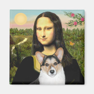 Aimant Mona Lisa - Welsh Corgi tricolore 10