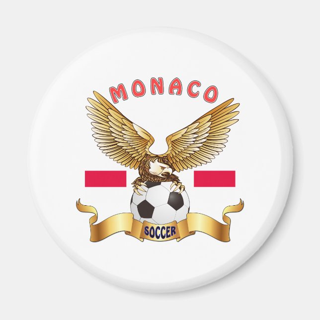 Aimant Monaco Football Designs (Devant)