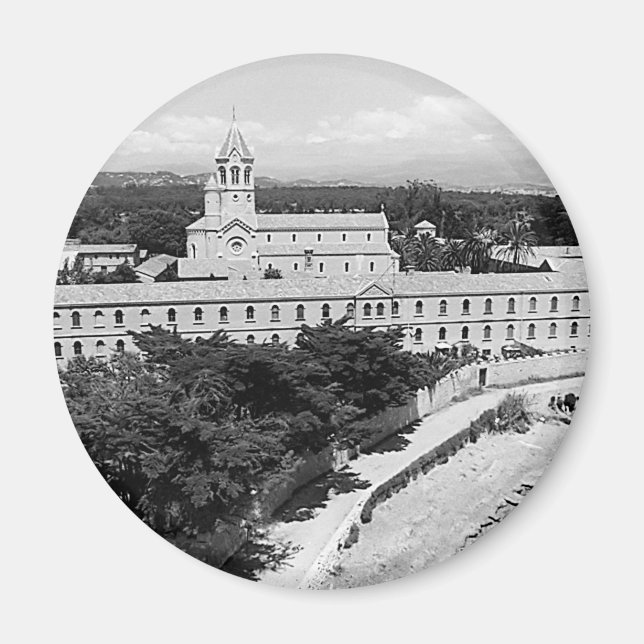 Aimant Monastère de l'île vintage Cannes-Saint-Honorat (Devant)