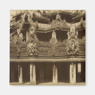 Aimant Monastère ou pagoda, détail, probablement Mandal