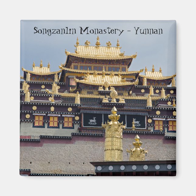 Aimant Monastère Tibétain de Songzanlin - Yunnan, Chine (Devant)