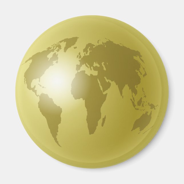 Aimant Monde de l'or (Devant)