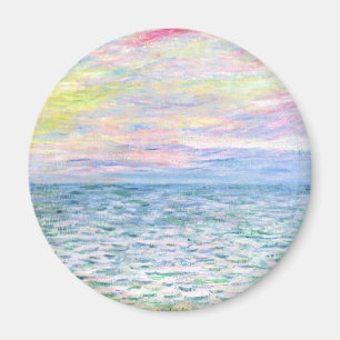 Aimant Monet - Coucher de soleil à Pourville, art