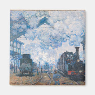 Aimant Monet - Gare Saint-Lazare, Arrivée du train