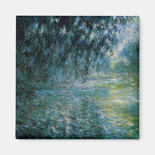 Aimant Monet - Matin sur la Seine dans la pluie (Devant)