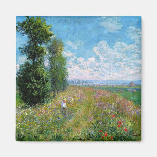 Aimant Monet - Pré avec peupliers