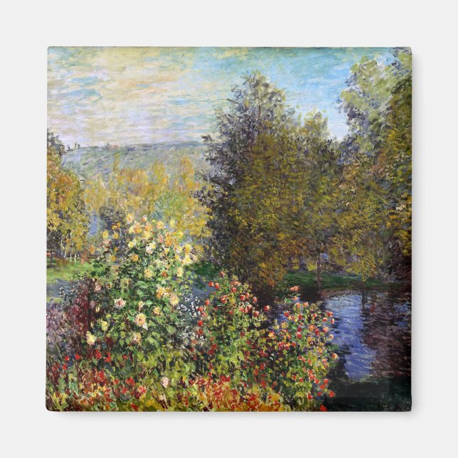 Aimant Monet - Un coin du jardin à Montgeron (Devant)