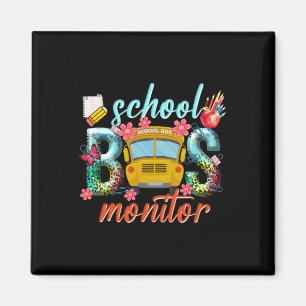 Aimant Moniteur d'autobus scolaire Conducteur d'autobus s