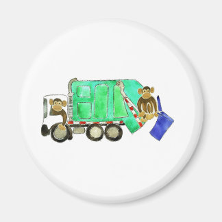 Aimant Monkey de camion à ordures