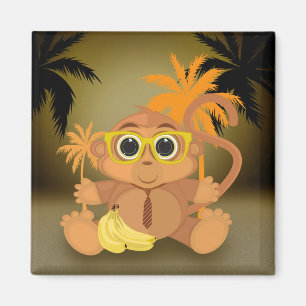Aimant Monkey Nerd