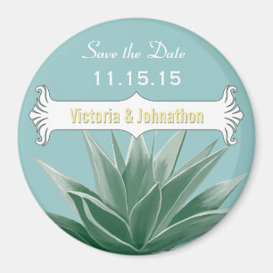 Aimant Monnaie et Mariage Succulent Jaune