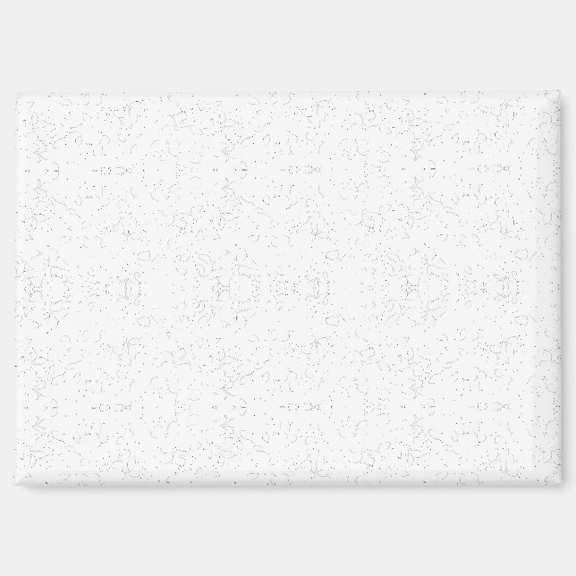Aimant Monochrome Floral Pattern – Elegant Seamless Art (Recto)