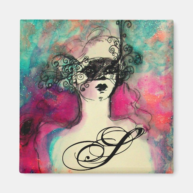 AIMANT MONOGRAMME DE CHARME (Devant)