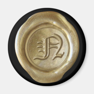 Aimant Monogramme de cire - Or - Vieux Anglais -