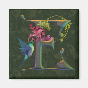 Aimant Monogramme E de colibri