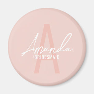 Aimant Monogramme et nom d'une servante d'État moderne pe