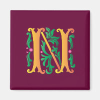 Monogramme Fleur-de-lis N