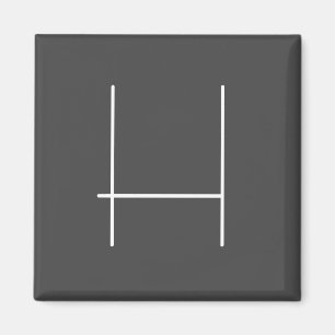 Aimant Monogramme Nom propre Initiale moderne minimaliste