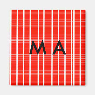 Aimant Monogramme simple ajoutez votre lettre de nom homm