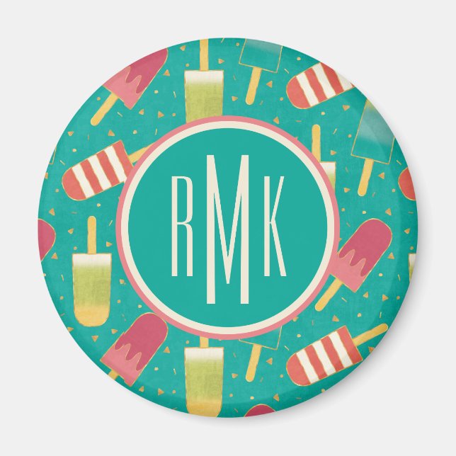 Aimant Monogramme | Un peu de plaisir dans le pas du sole (Devant)