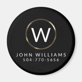 Aimant monographique minimaliste professionnel