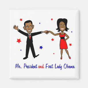 Aimant Monsieur le Président et Première Dame Obama
