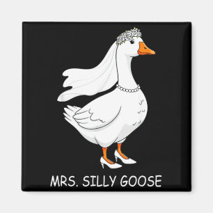 Aimant Monsieur Madame Couple Silly Goose Mariage Drôle