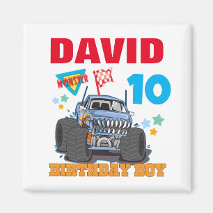 Aimant Monster Truck Anniversaire Pary Group Correspondan