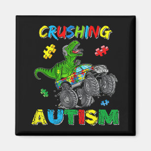 Aimant Monster Truck Crushing Austim Sensibilisation sur 
