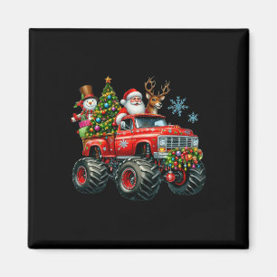 Aimant Monster Truck Père Noël Reindee Arbre de Noël Enfa