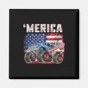 Aimant Monster Truck Usa Drapeau Merica Hommes garçons 4