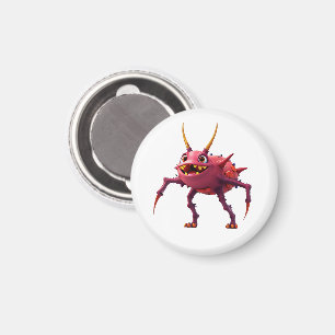Aimant Monstre TickToc rouge