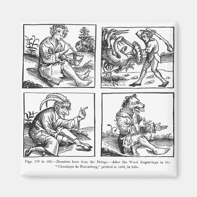 Aimant Monstres nés du Deluge (Devant)