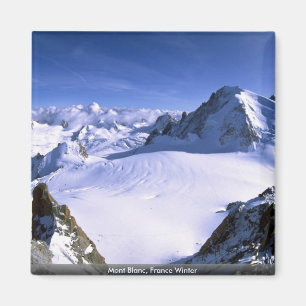 Aimant Mont Blanc, hiver de la France