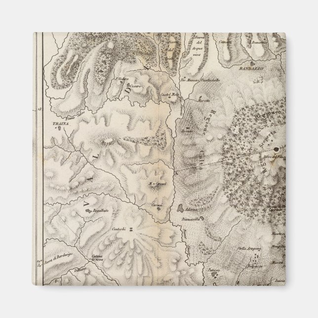 Aimant Mont Gibel, Etna (Devant)