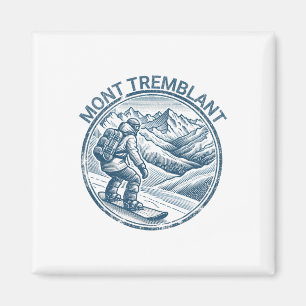 Aimant Mont Tremblant Canada Snowboard Snowboard