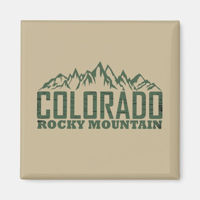Aimant Montagnes rocheuses Colorado (Devant)