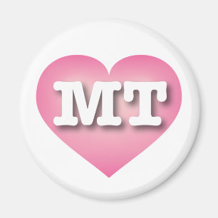 Aimant Montana Rose Fade Heart - J'aime MT