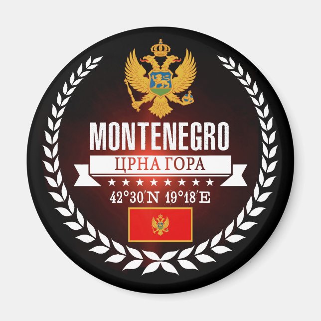 Aimant Monténégro (Devant)