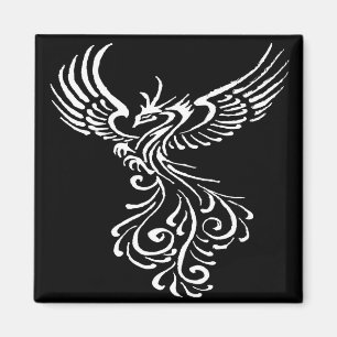 Aimant Monter De La Phoenix Phoenix Illustration Blanche 