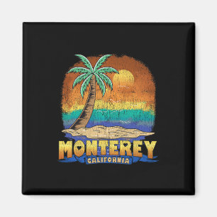 Aimant Monterey California Vintage Souvenir désossé