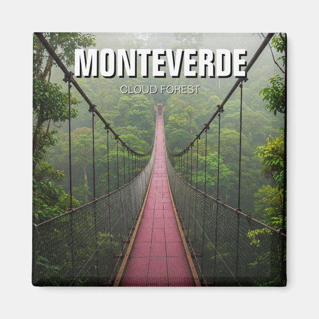 Aimant Monteverde Forêt nuageuse Costa Rica Voyage (Devant)