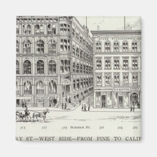 Aimant Montgomery West side Pine et Californie