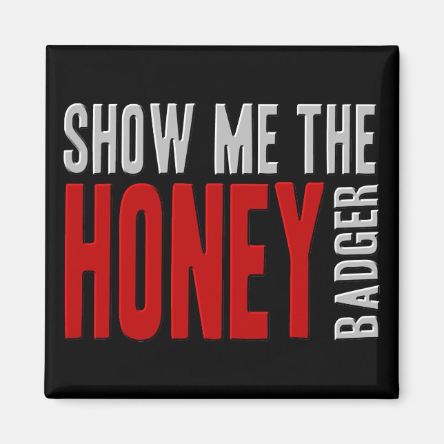 Aimant Montre-moi le Badger HONEY (Devant)