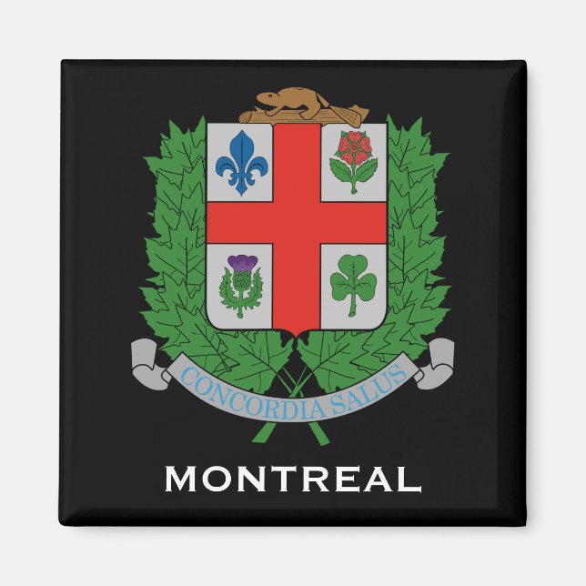 Aimant Montréal *Armoiries magnétiques (Devant)