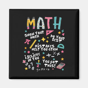 Aimant Montrez Votre Travail Drôle Prof De Maths Premier 