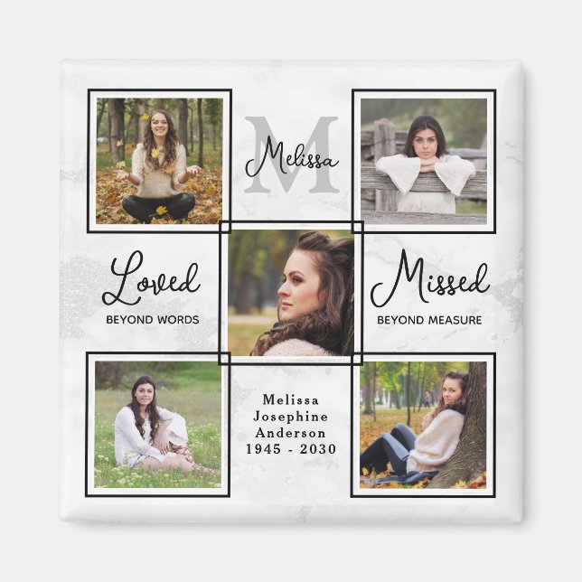 Aimant Monument commémoratif moderne souvenir Collage pho (Devant)