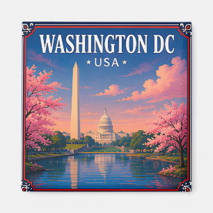 Aimant 🏛️ Monument de Washington DC Mémoire de la capita