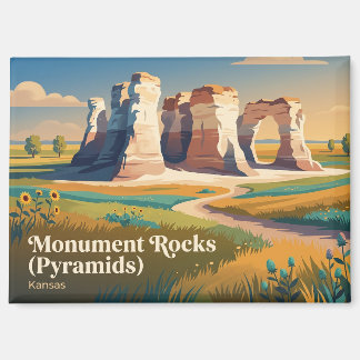 Aimant Monument Rocks (Pyramides) Kansas